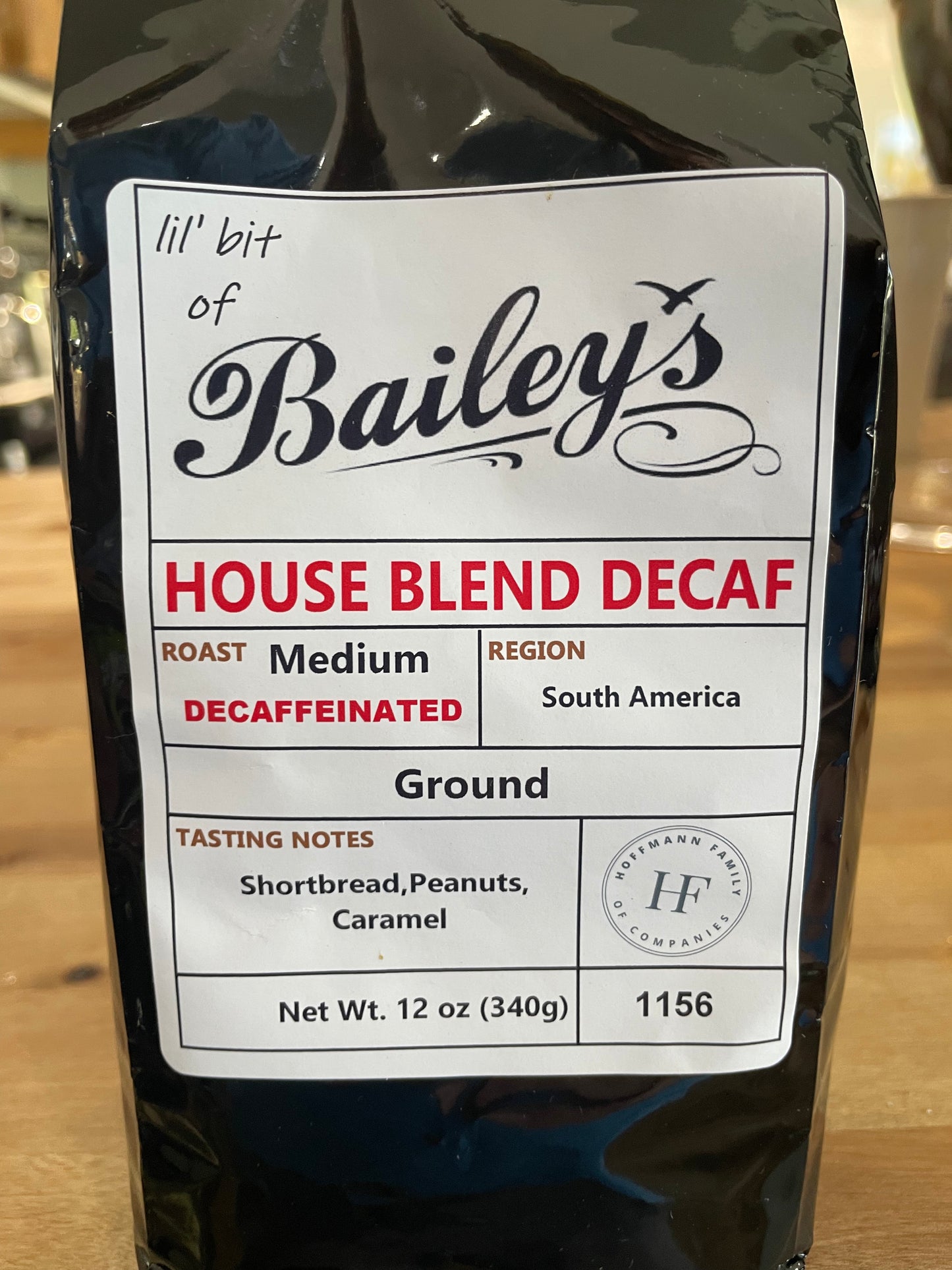 Bailey's Ground Decaf House Blend Coffee 12oz