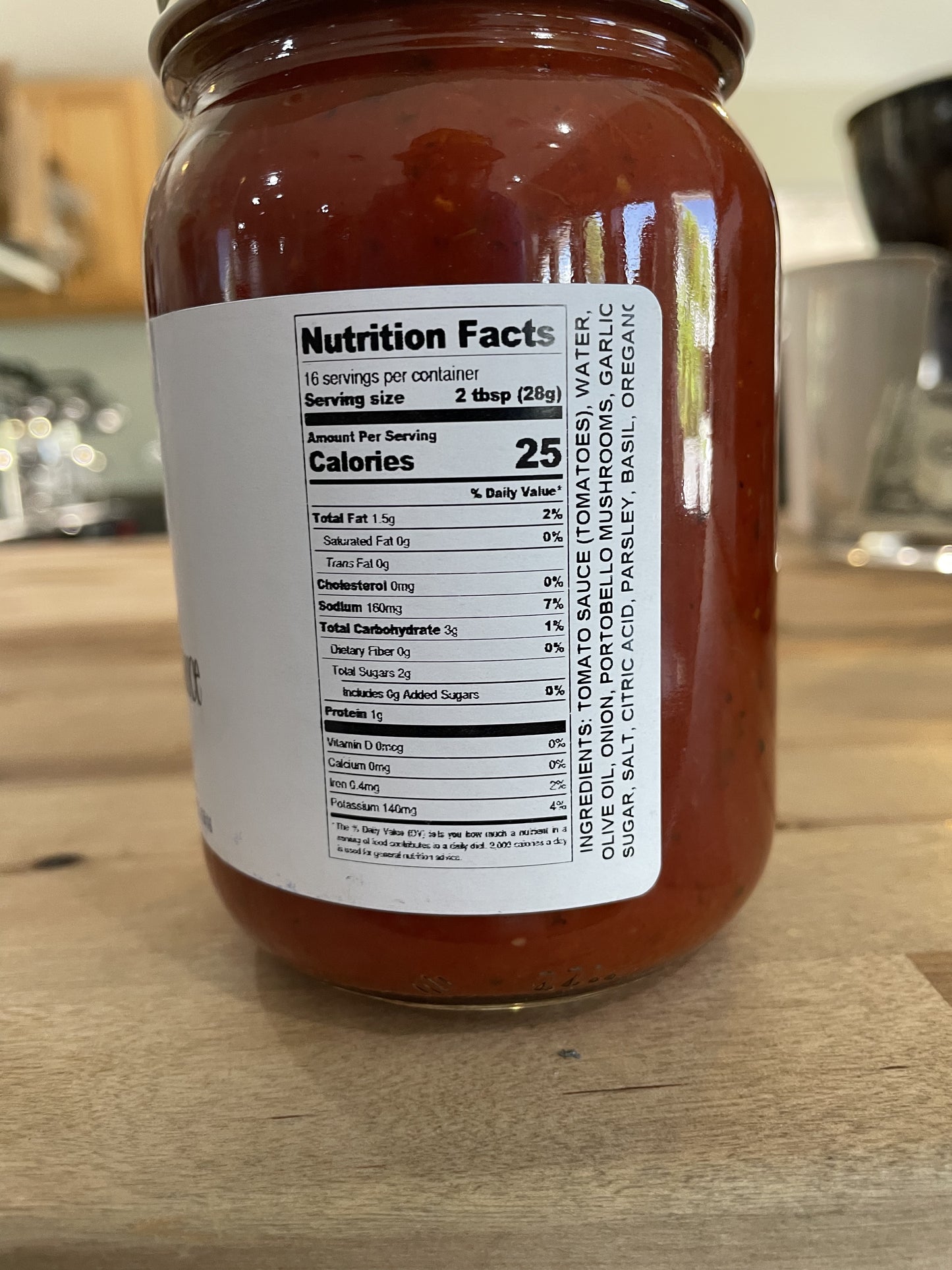 Portobello Mushroom Pasta Sauce 16oz by Sanibel Packing Company