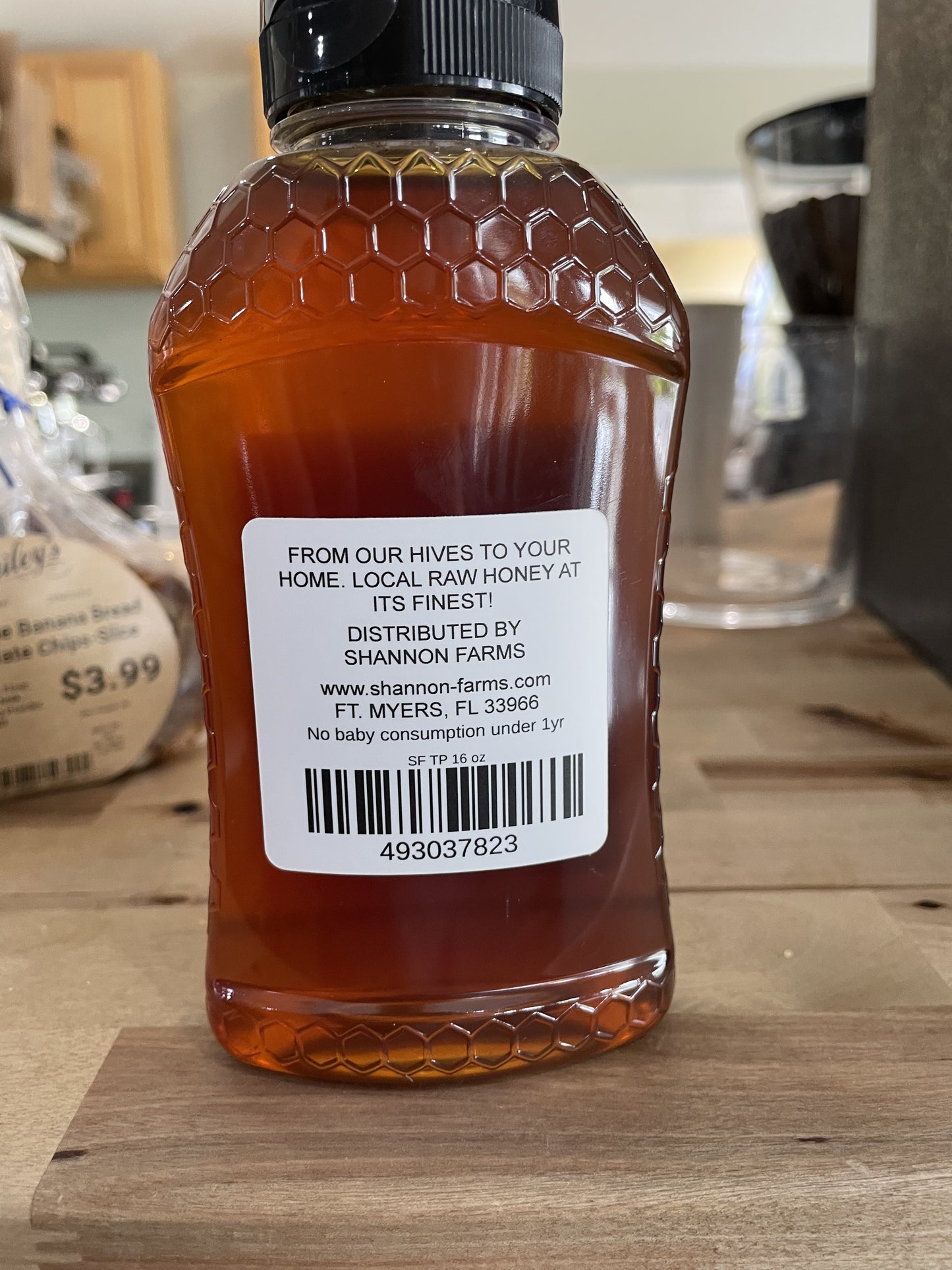 Shannon Farms Raw Tupelo Honey 16oz