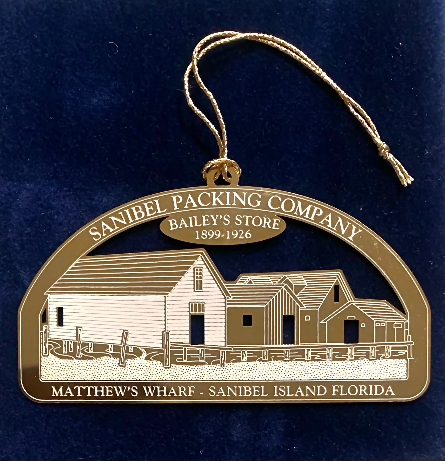 2010 Sanibel Packing Company on Matthews' Wharf Christmas Ornament