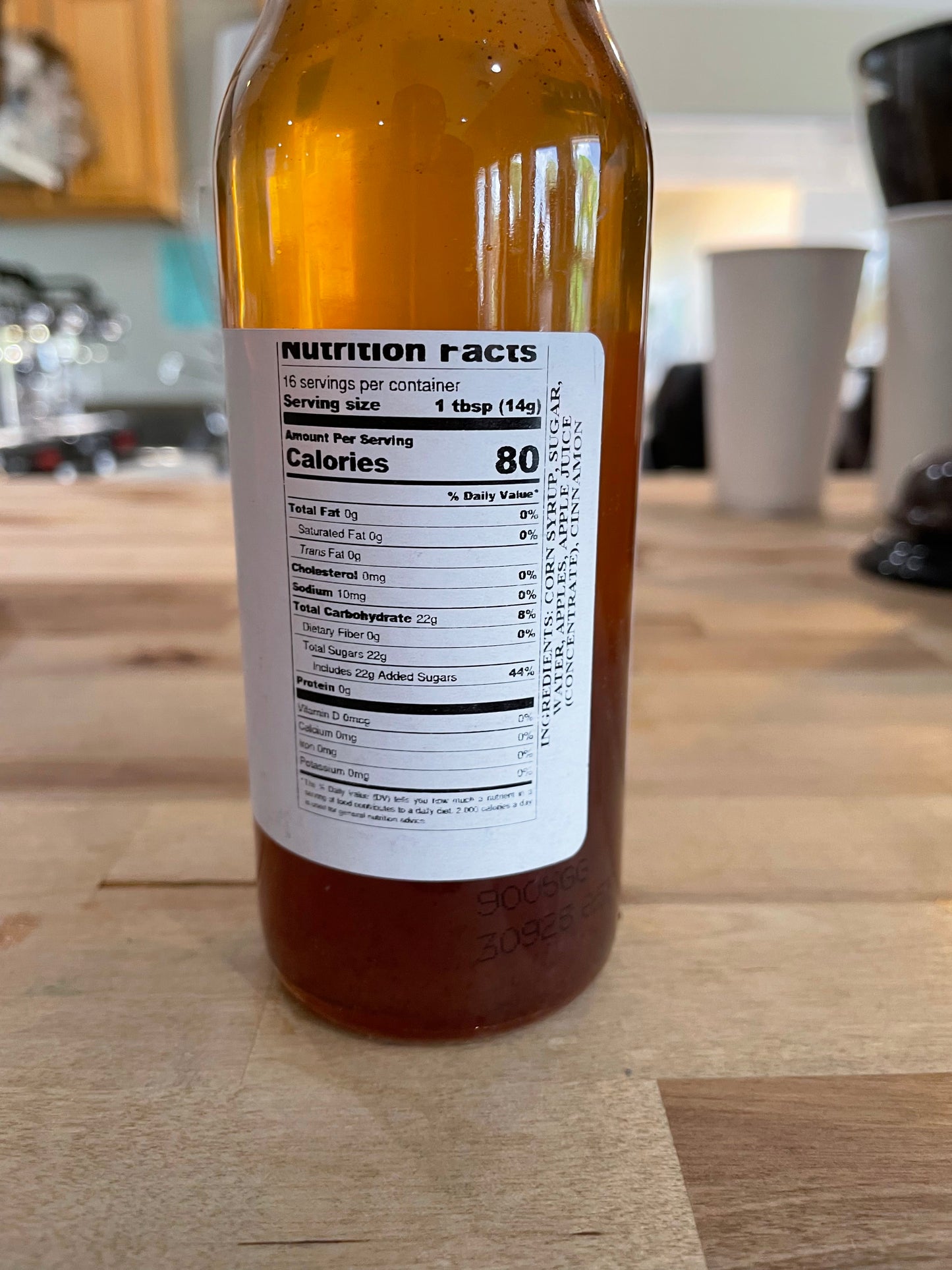 Apple Cinnamon Syrup by Sanibel Packing Company