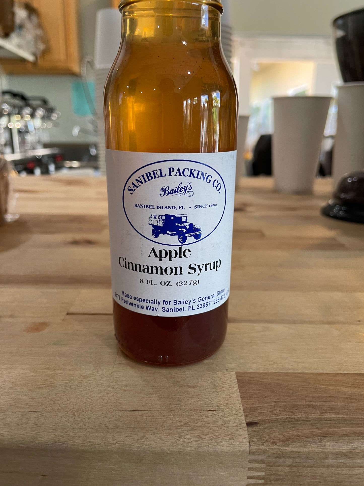 Apple Cinnamon Syrup by Sanibel Packing Company