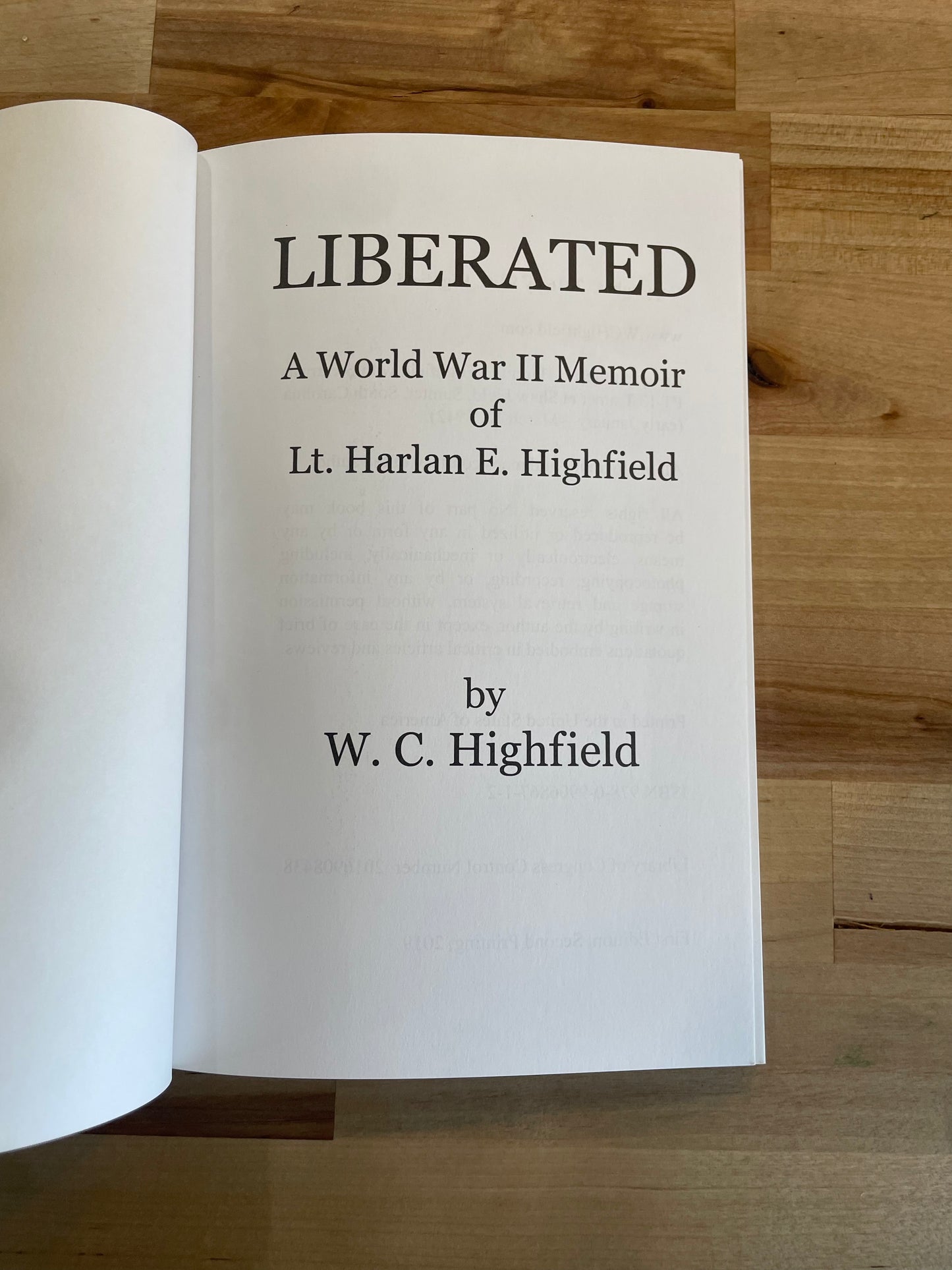 Liberated: A World War II Memoir Book