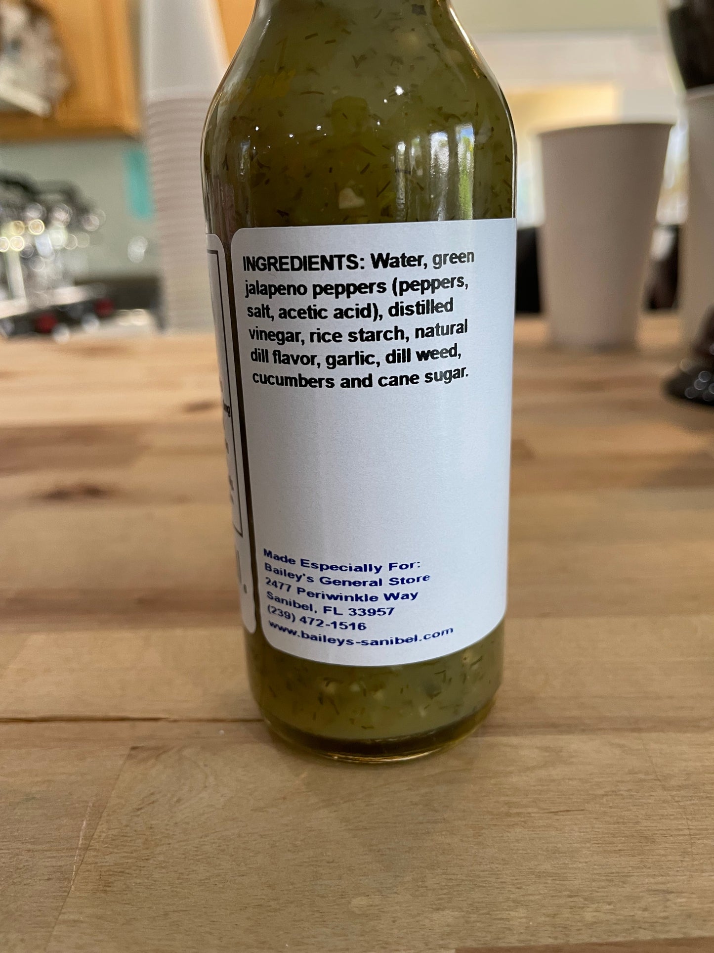 Dill Pickle Hot Sauce by Sanibel Packing Company