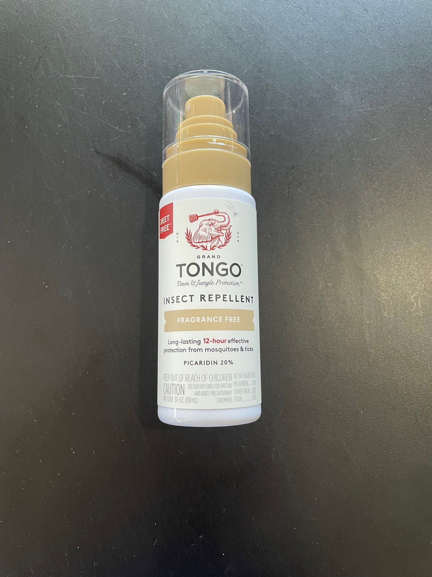Grand Tongo Fragrance Free Insect Repellent Pump 3oz