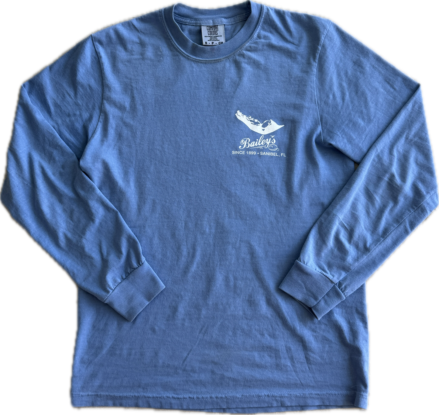 Bailey's Questions Answered Comfort Colors Long Sleeve 100% Cotton Shirt