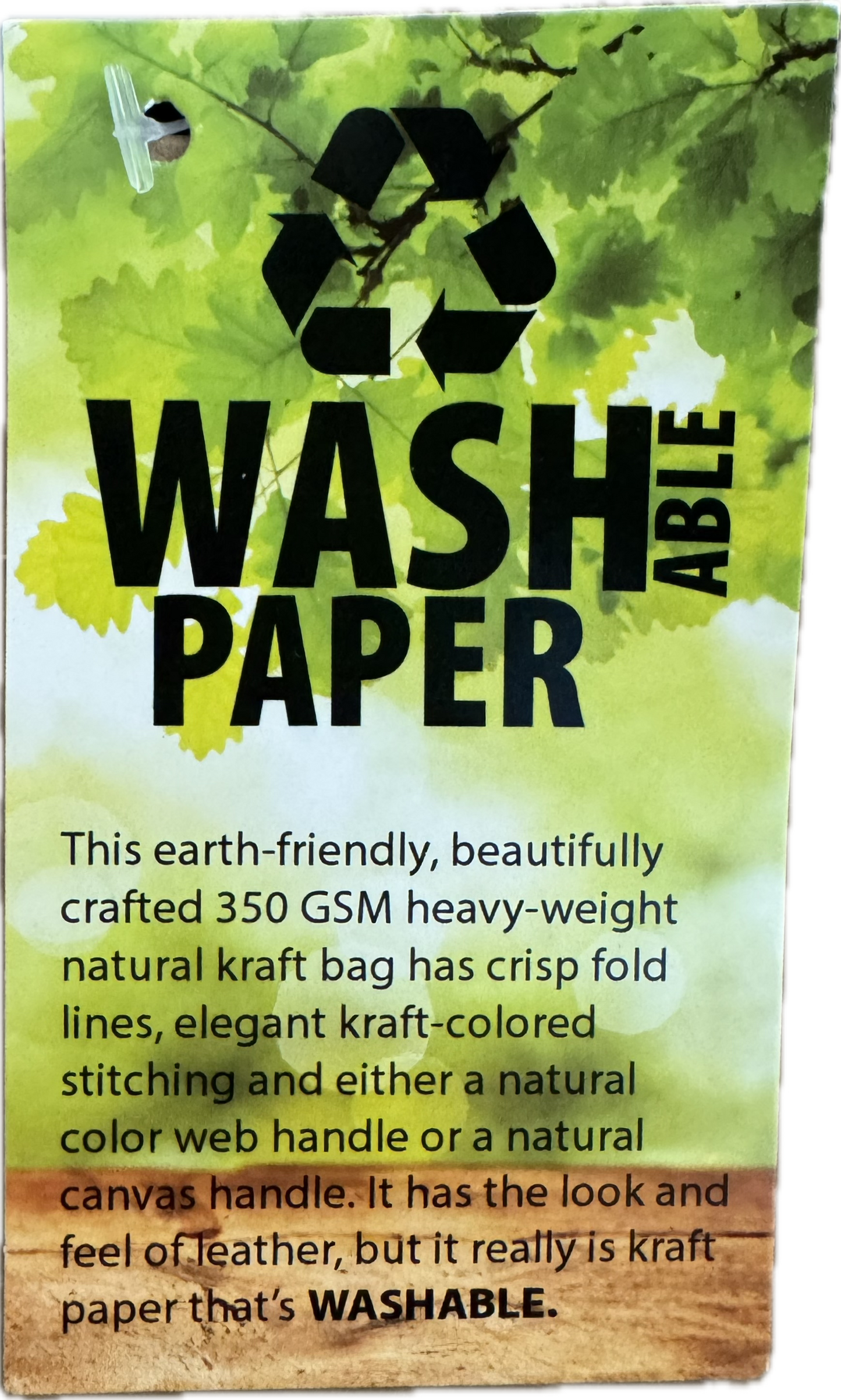 Bailey's Washable Paper Tote Bag