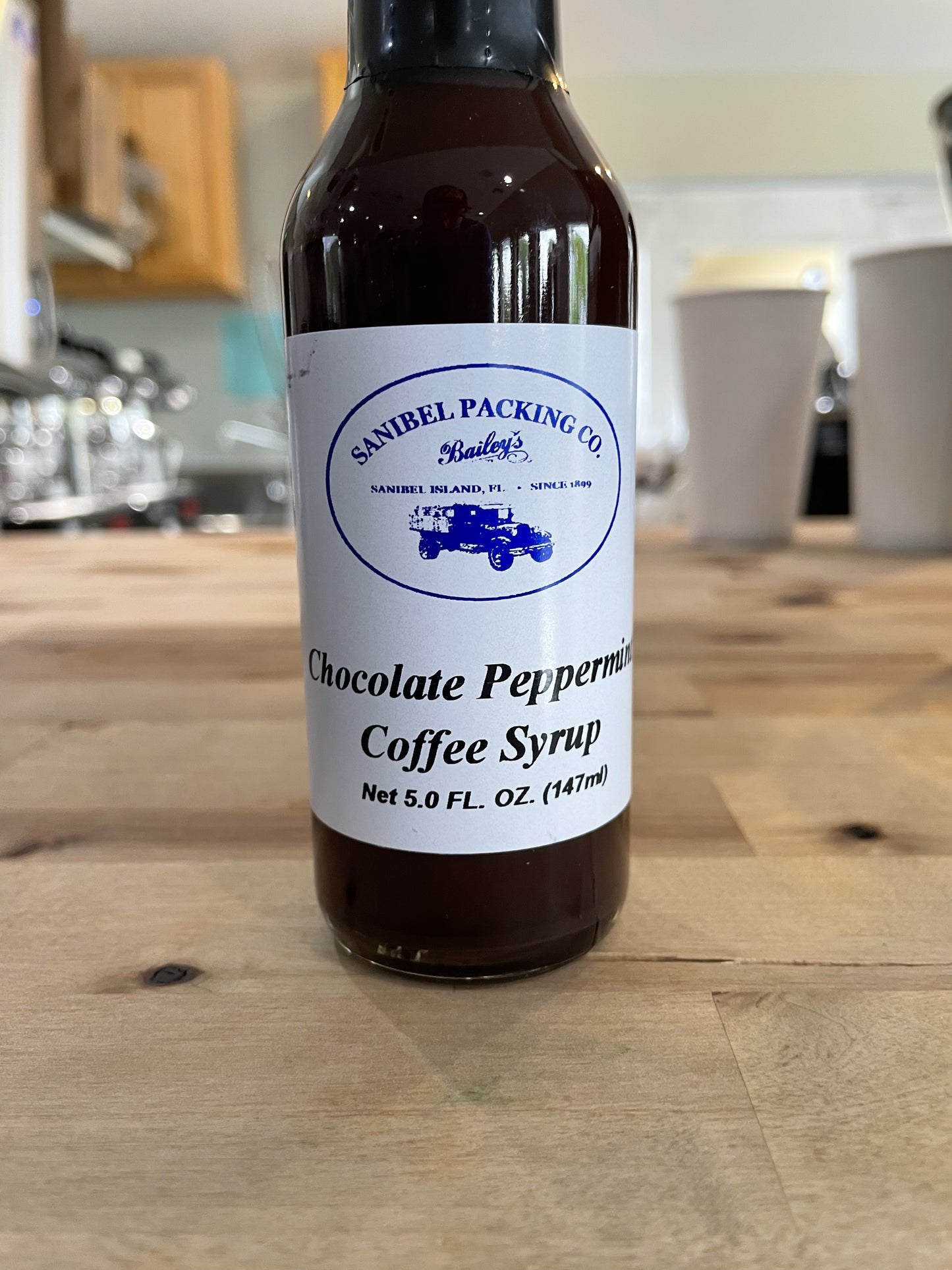 Chocolate Peppermint Coffee Syrup 5oz by Sanibel Packing Company