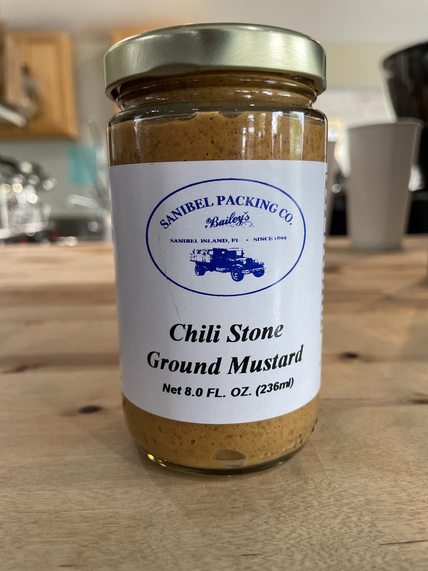 Chili Stone Ground Mustard 8oz by Sanibel Packing Company