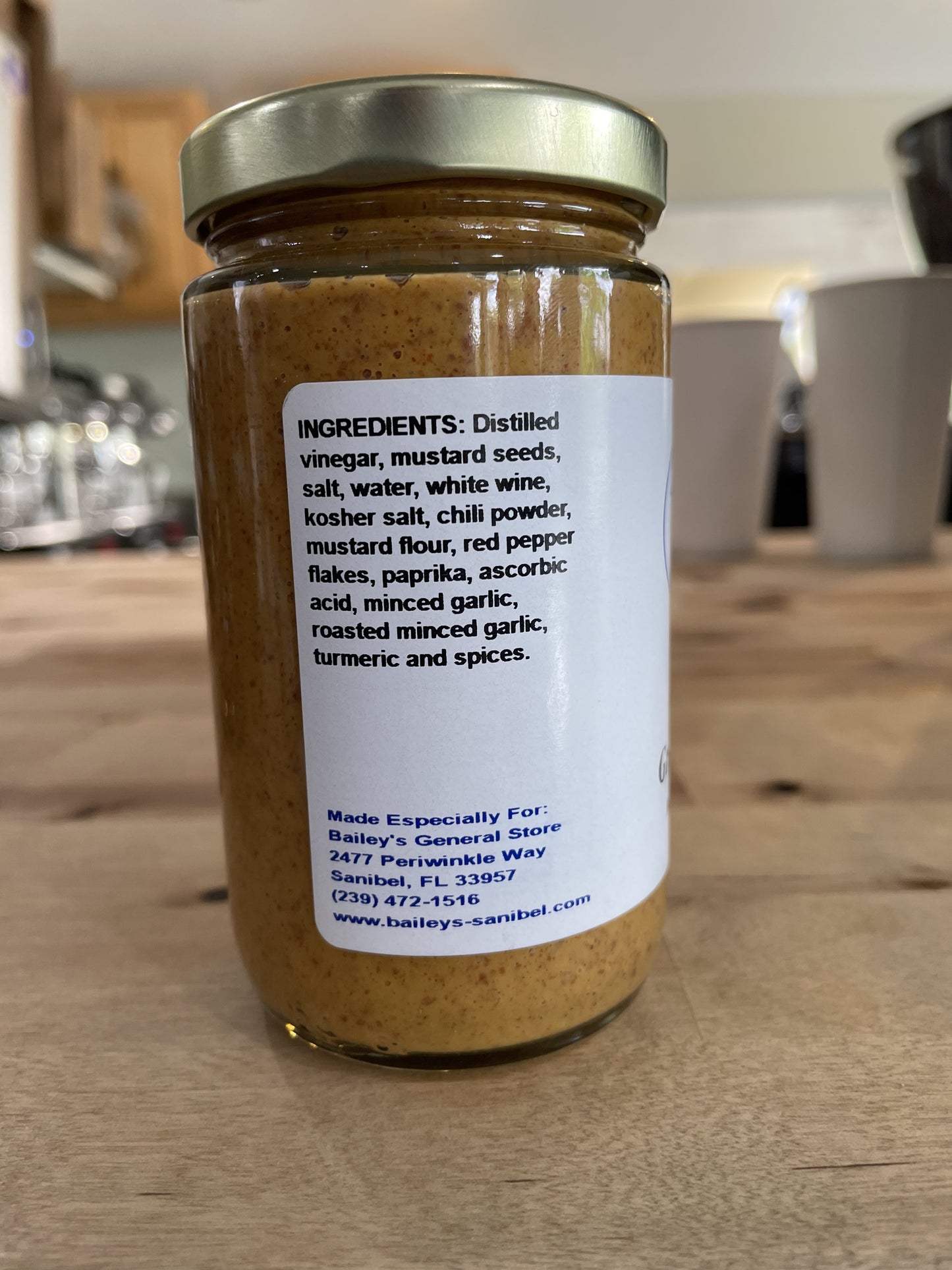 Chili Stone Ground Mustard 8oz by Sanibel Packing Company
