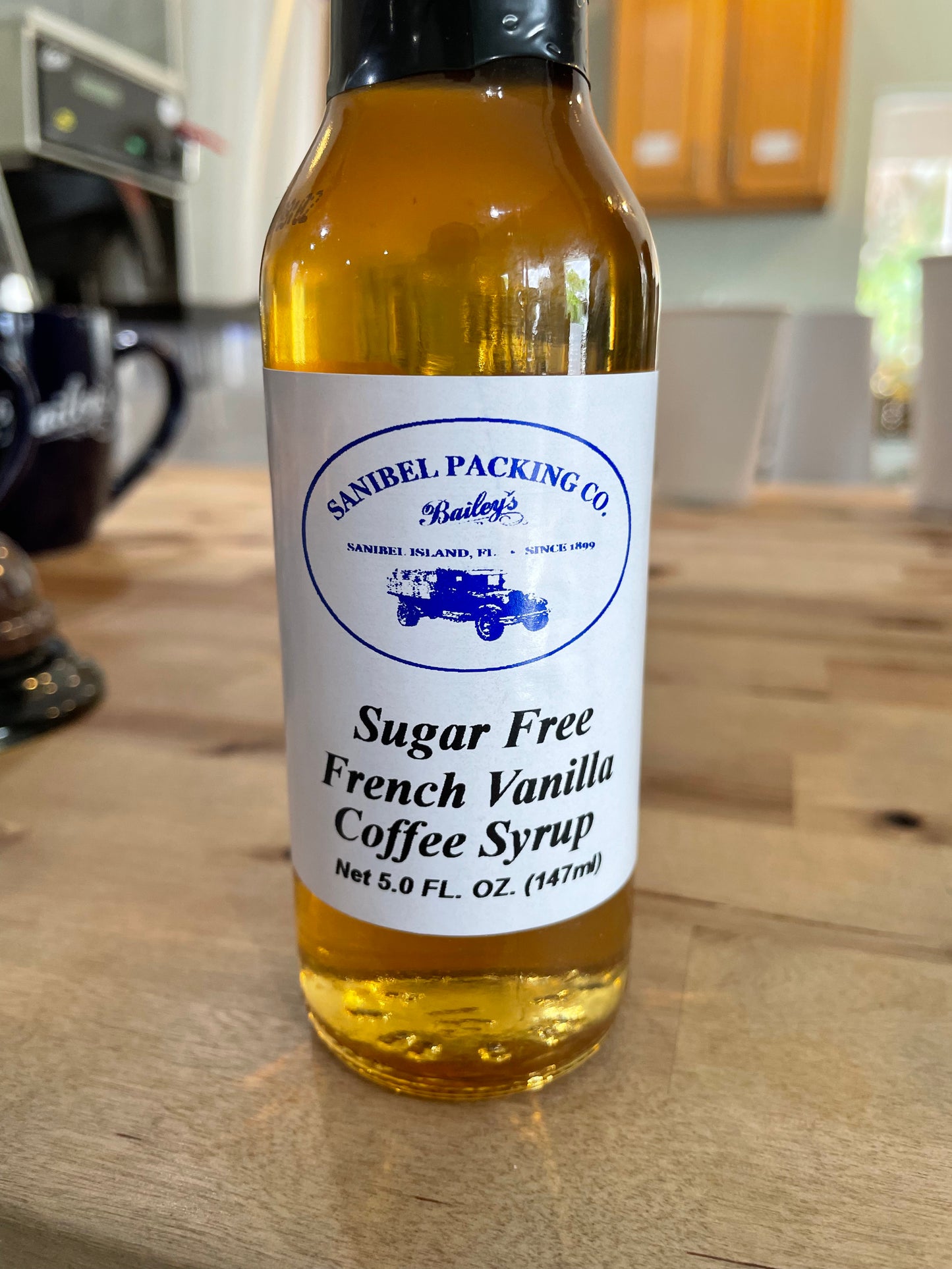 Sugar Free French Vanilla Coffee Syrup 5oz by Sanibel Packing Company