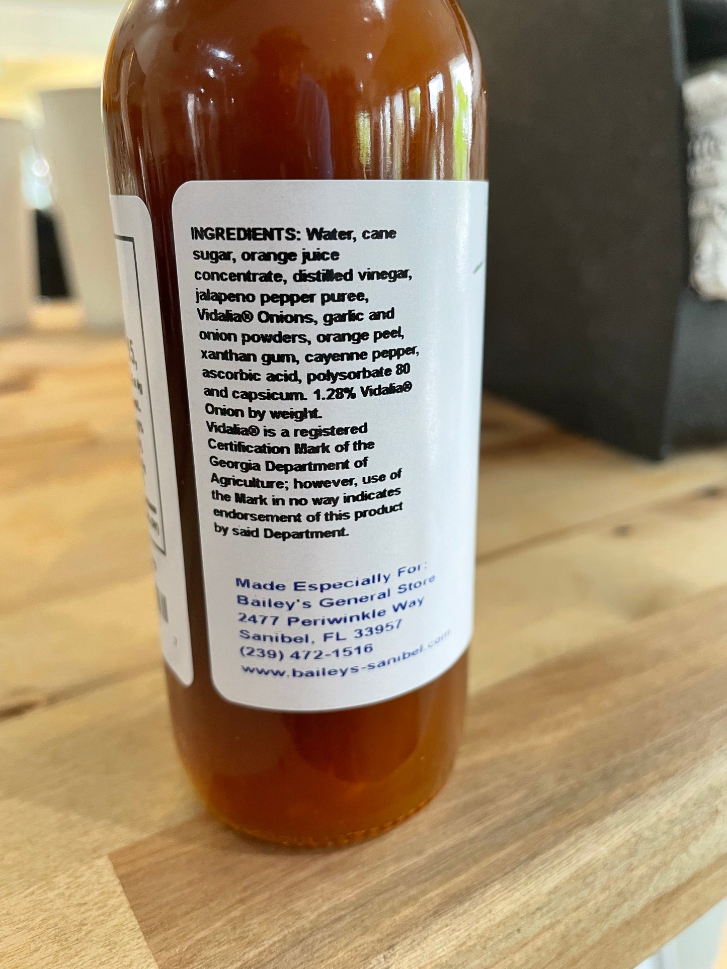 Vidalia Onion & Florida Orange Hot Sauce 5oz by Sanibel Packing Company