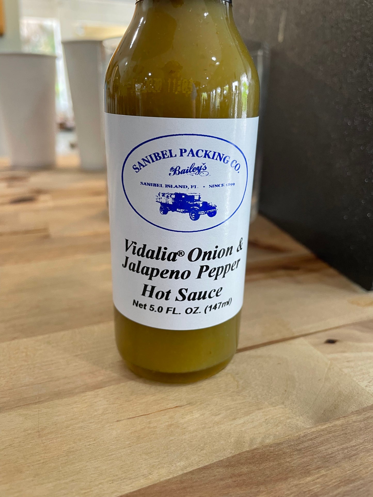 Vidalia Onion & Jalapeno Pepper Hot Sauce 5oz by Sanibel Packing Company