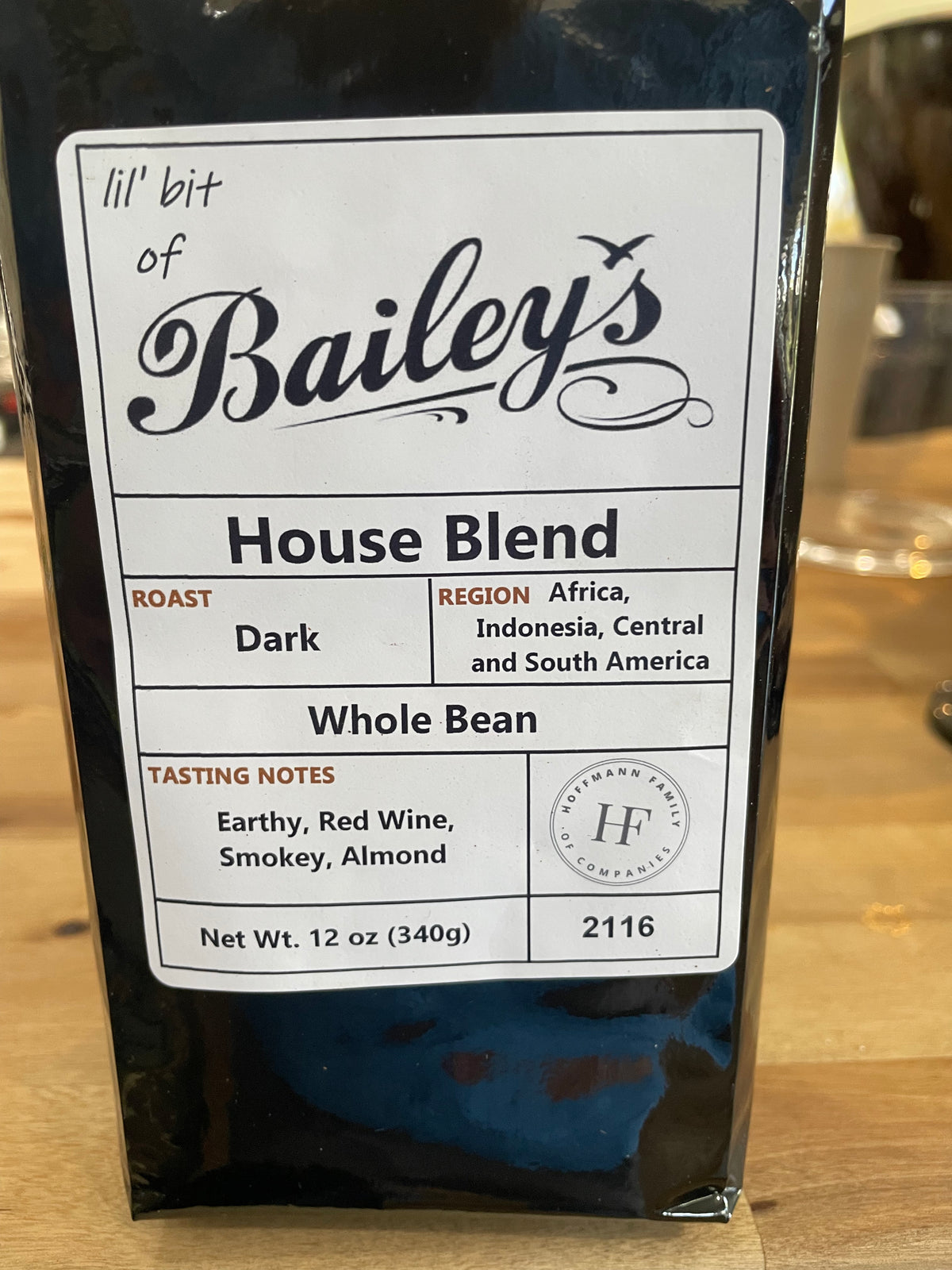 Bailey's Whole Bean House Blend Coffee 12oz