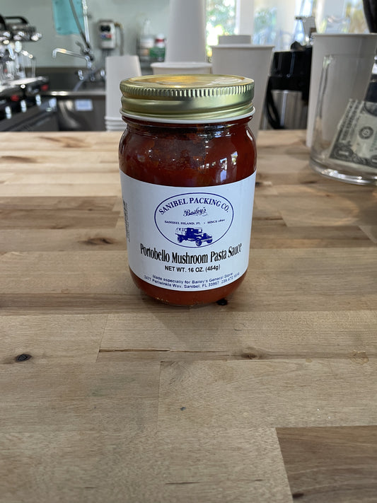Portobello Mushroom Pasta Sauce 16oz by Sanibel Packing Company