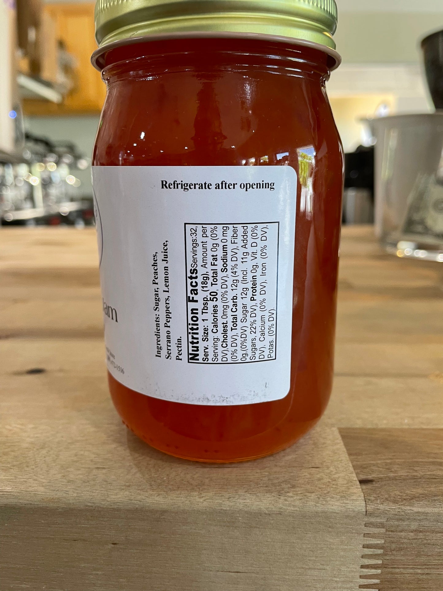 Hot Peach Jam 20oz by Sanibel Packing Company