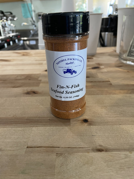 Fin-N-Fish Seafood Seasoning 5.25oz by Sanibel Packing Company