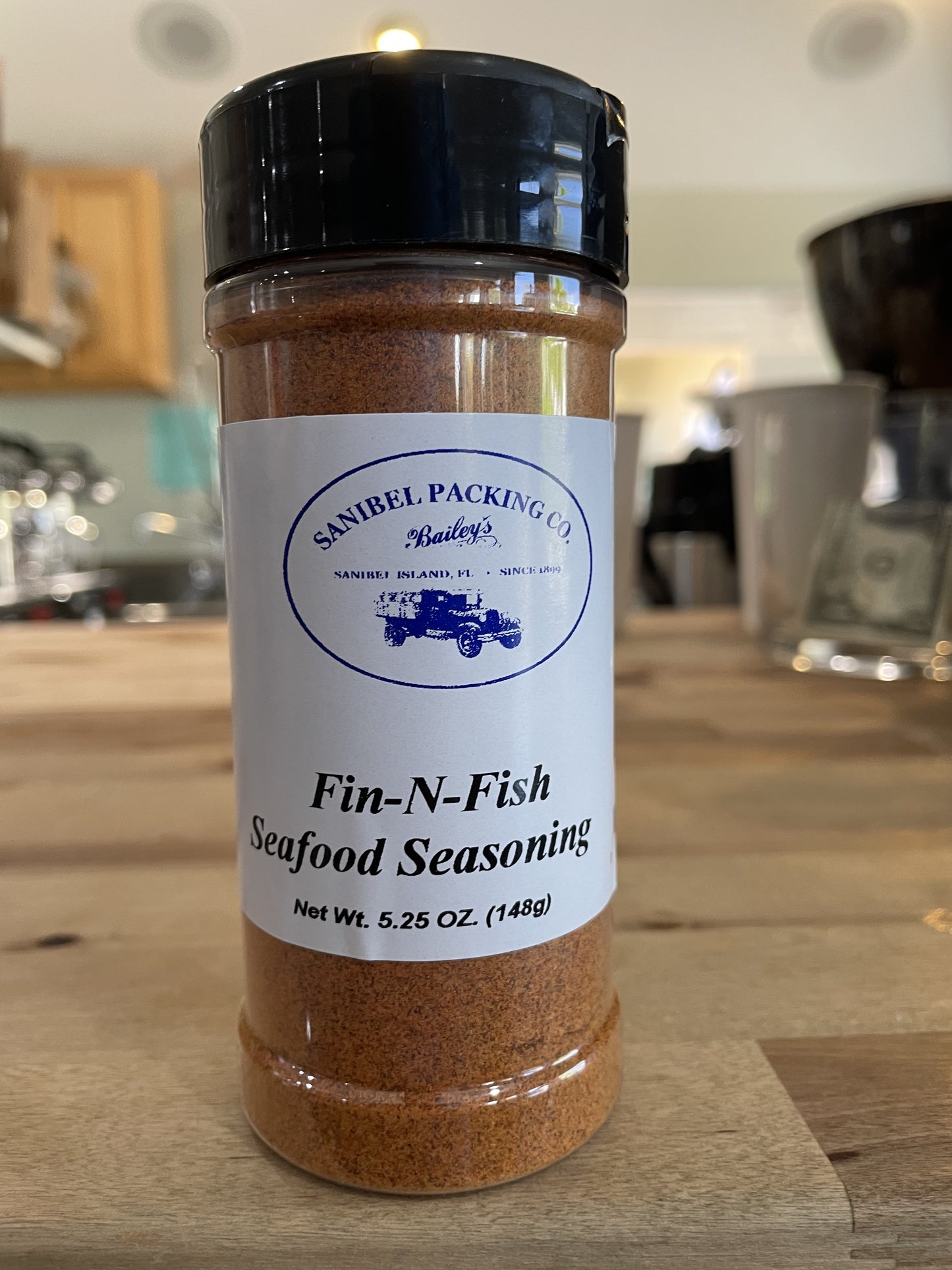 Fin-N-Fish Seafood Seasoning 5.25oz by Sanibel Packing Company