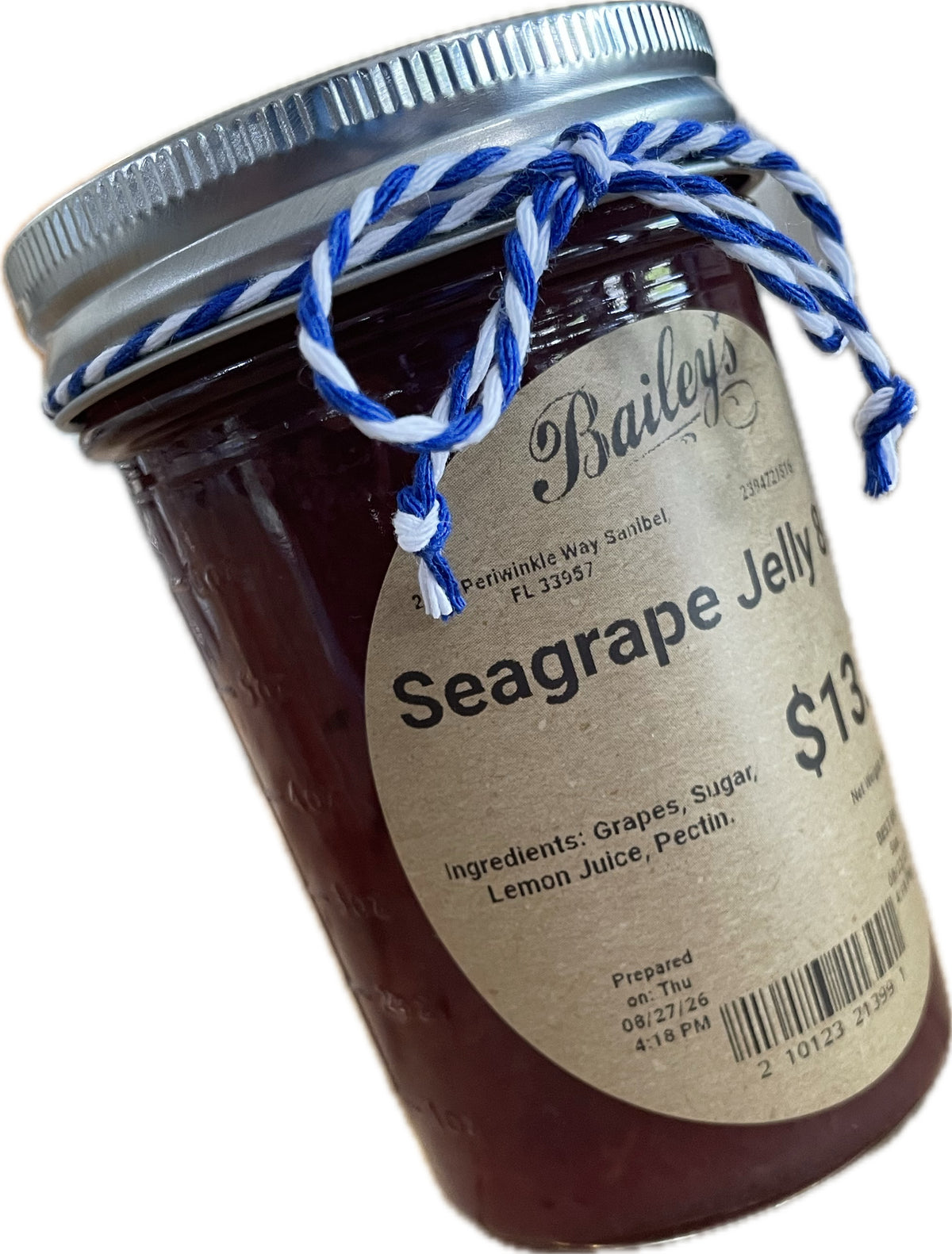 Bailey's Sea Grape Jelly 8oz