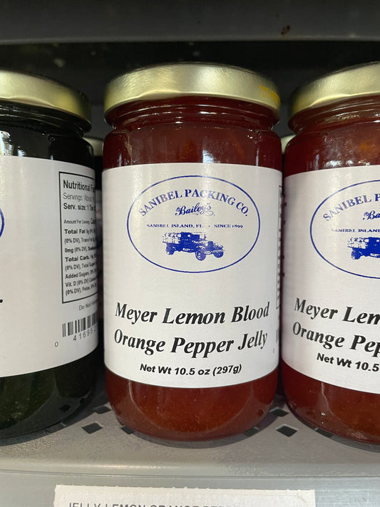 Meyer Lemon Blood Orange Pepper Jelly by Sanibel Packing Company