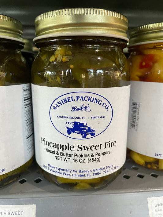 Pineapple Sweet Fire Bread & Butter Pickles & Peppers by Sanibel Packing Company