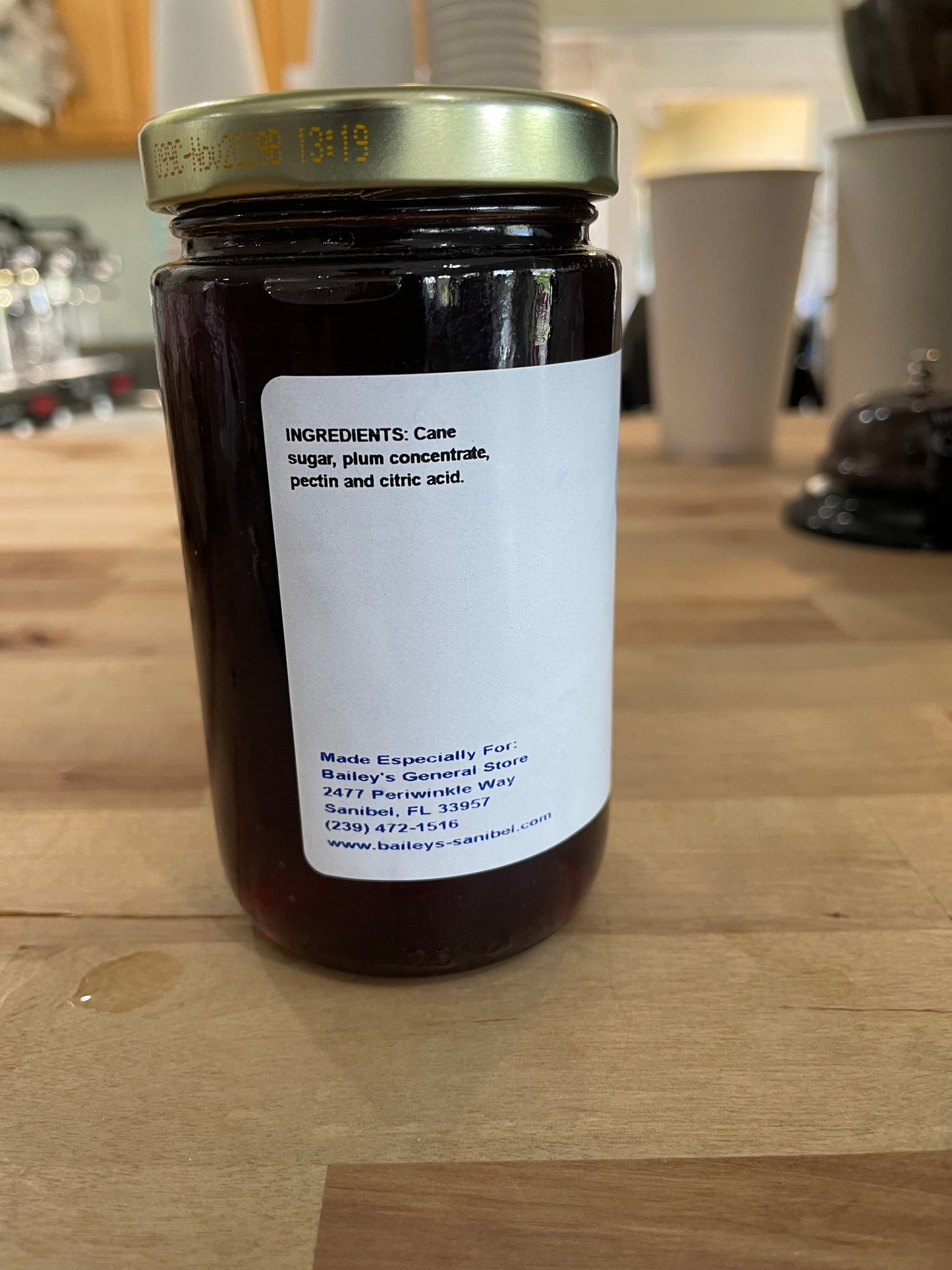 Red Purple Plum Jelly by Sanibel Packing Company