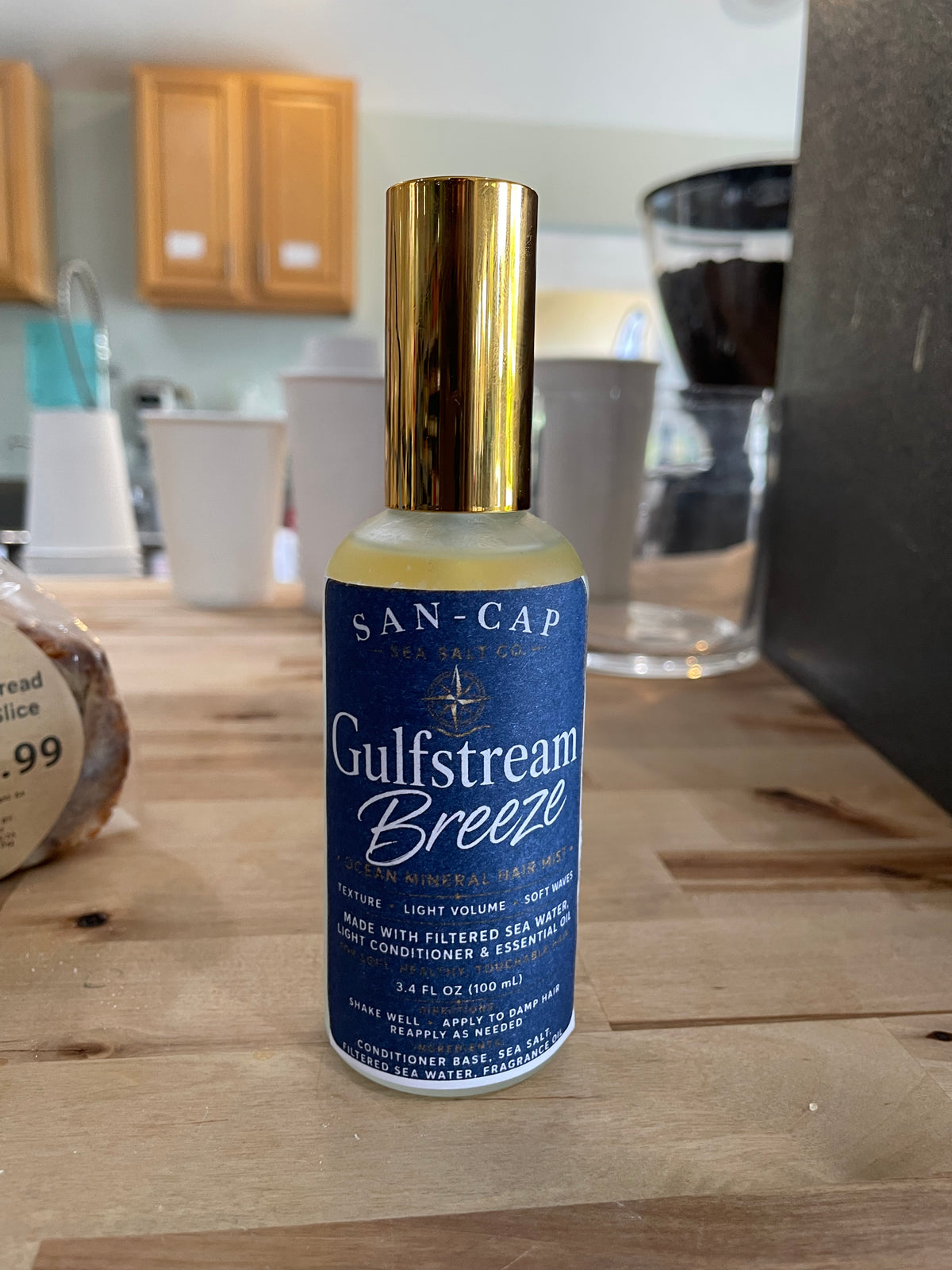 Gulfstream Breeze Ocean Mineral Hair Mist Conditioner 3.4oz by SAN-CAP Sea Salt Co