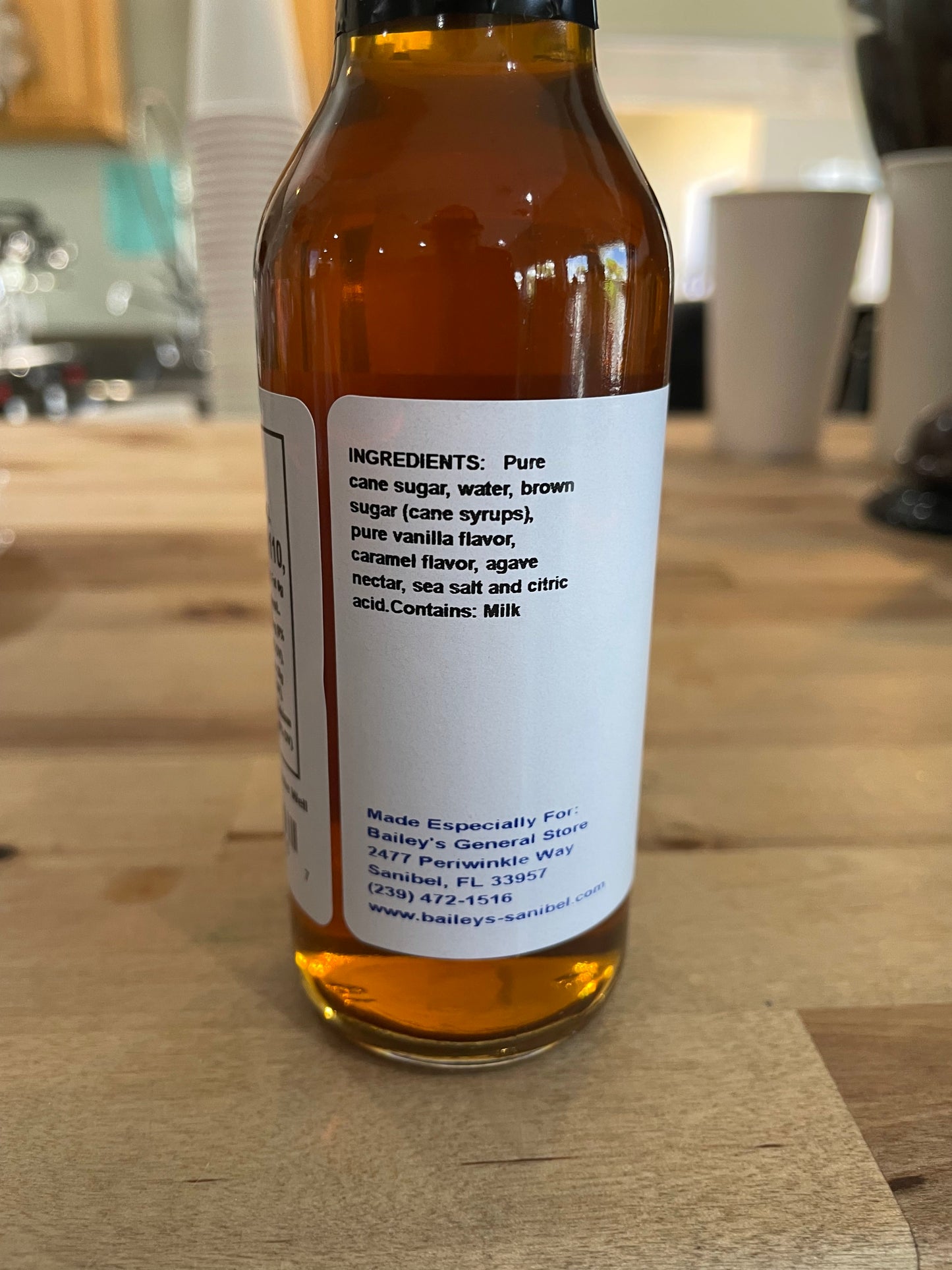 Salted Caramel Coffee Syrup by Sanibel Packing Company