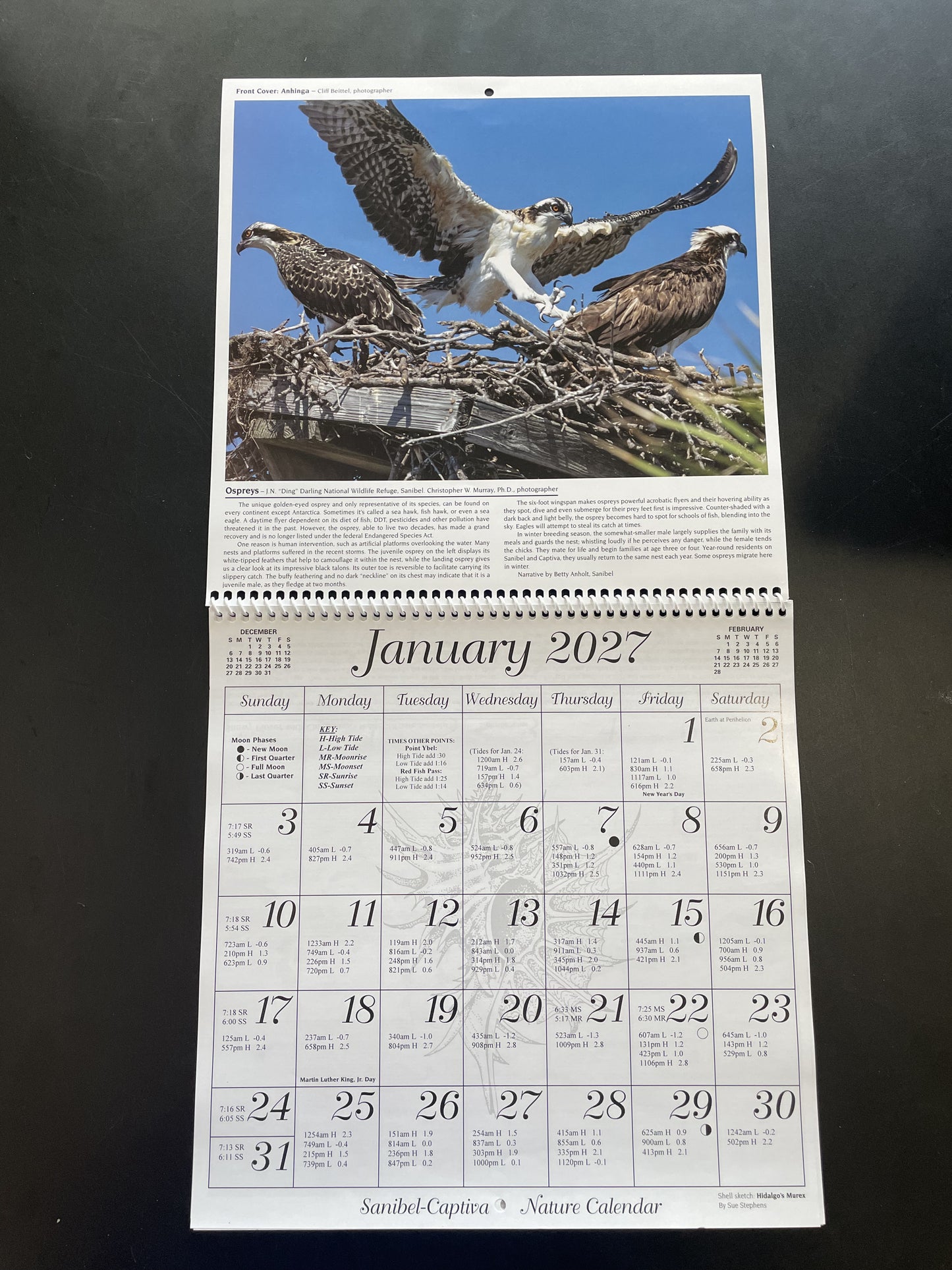Sanibel Captiva 2027 Tide Calendar