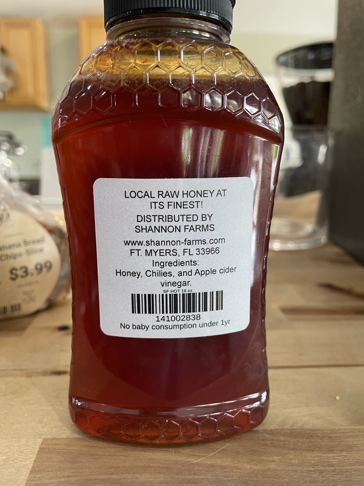 Shannon Farms Chili Infused Hot Honey 16oz