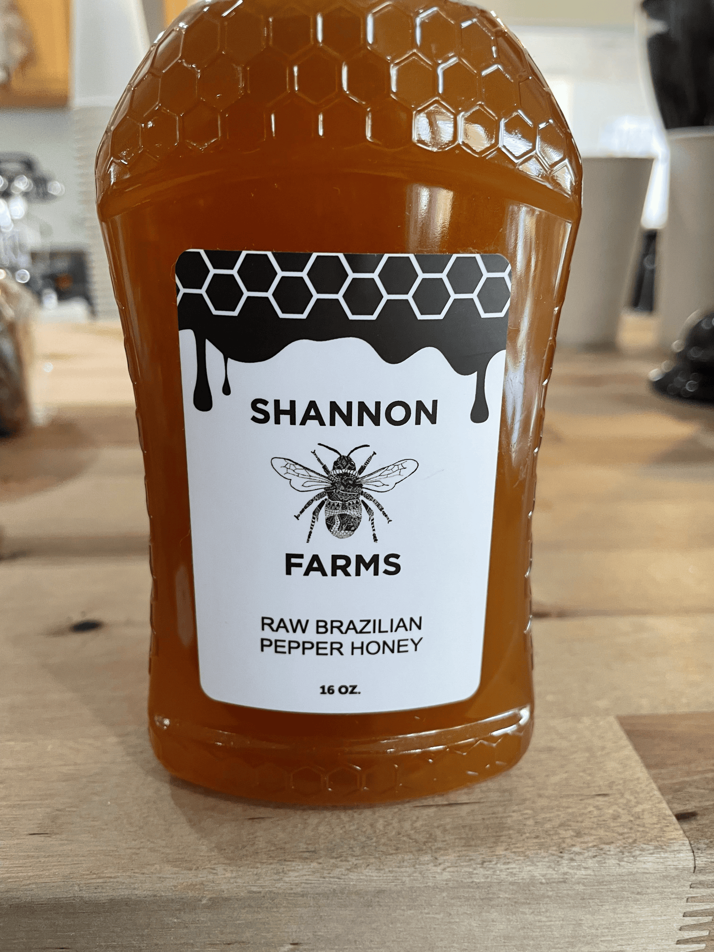 Shannon Farms Raw Brazilian Pepper Honey 16oz