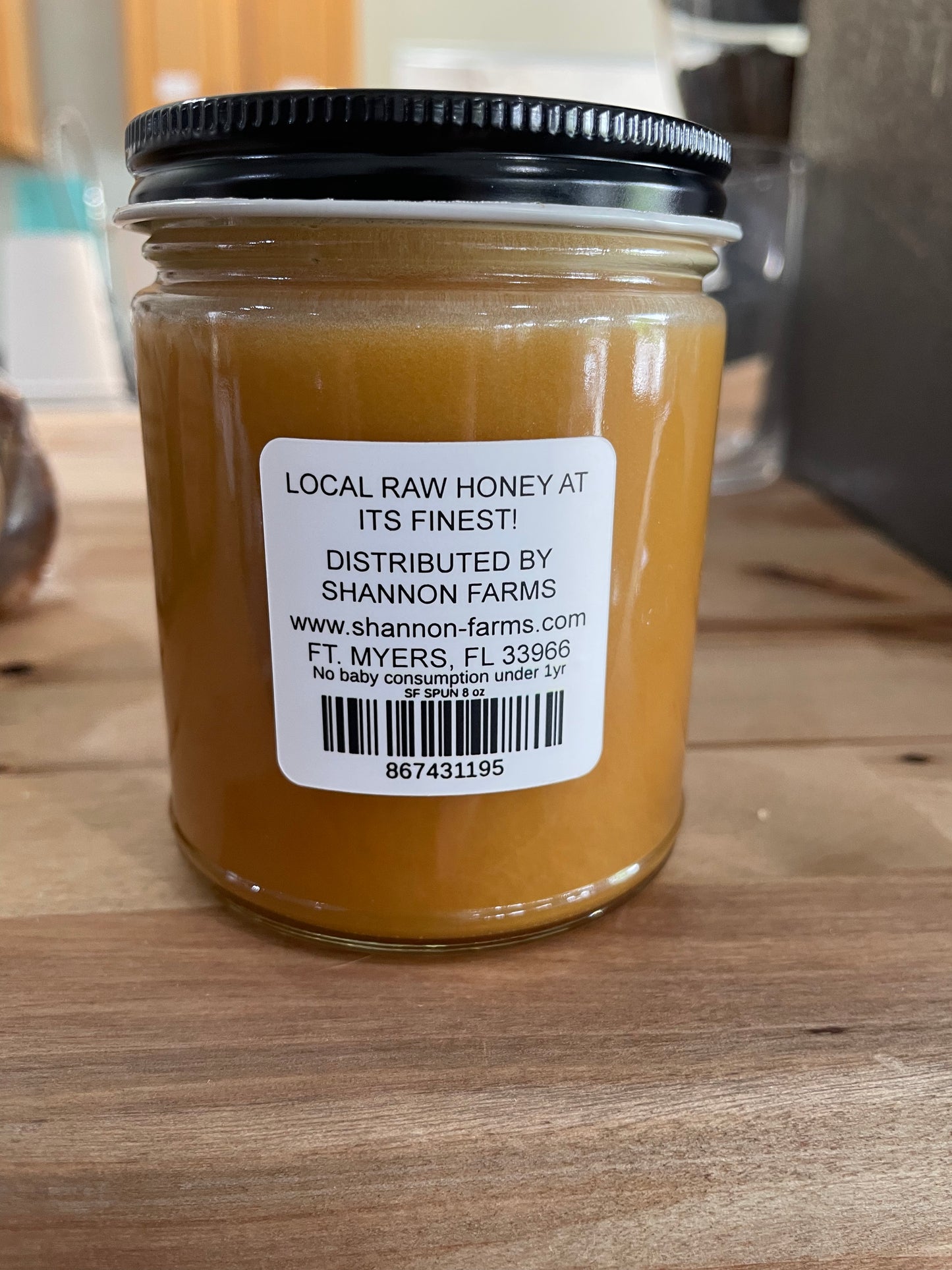 Shannon Farms Raw Southern Spun Honey 8oz