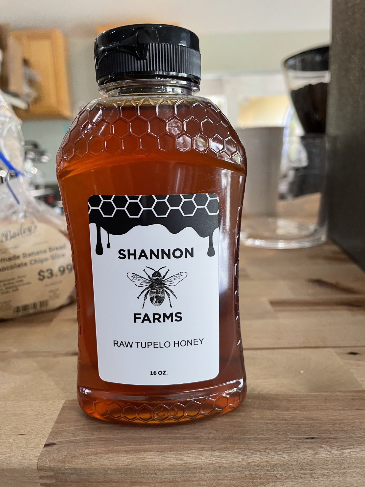Shannon Farms Raw Tupelo Honey 16oz