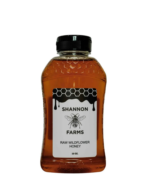 Shannon Farms Raw Wildflower Honey 16oz