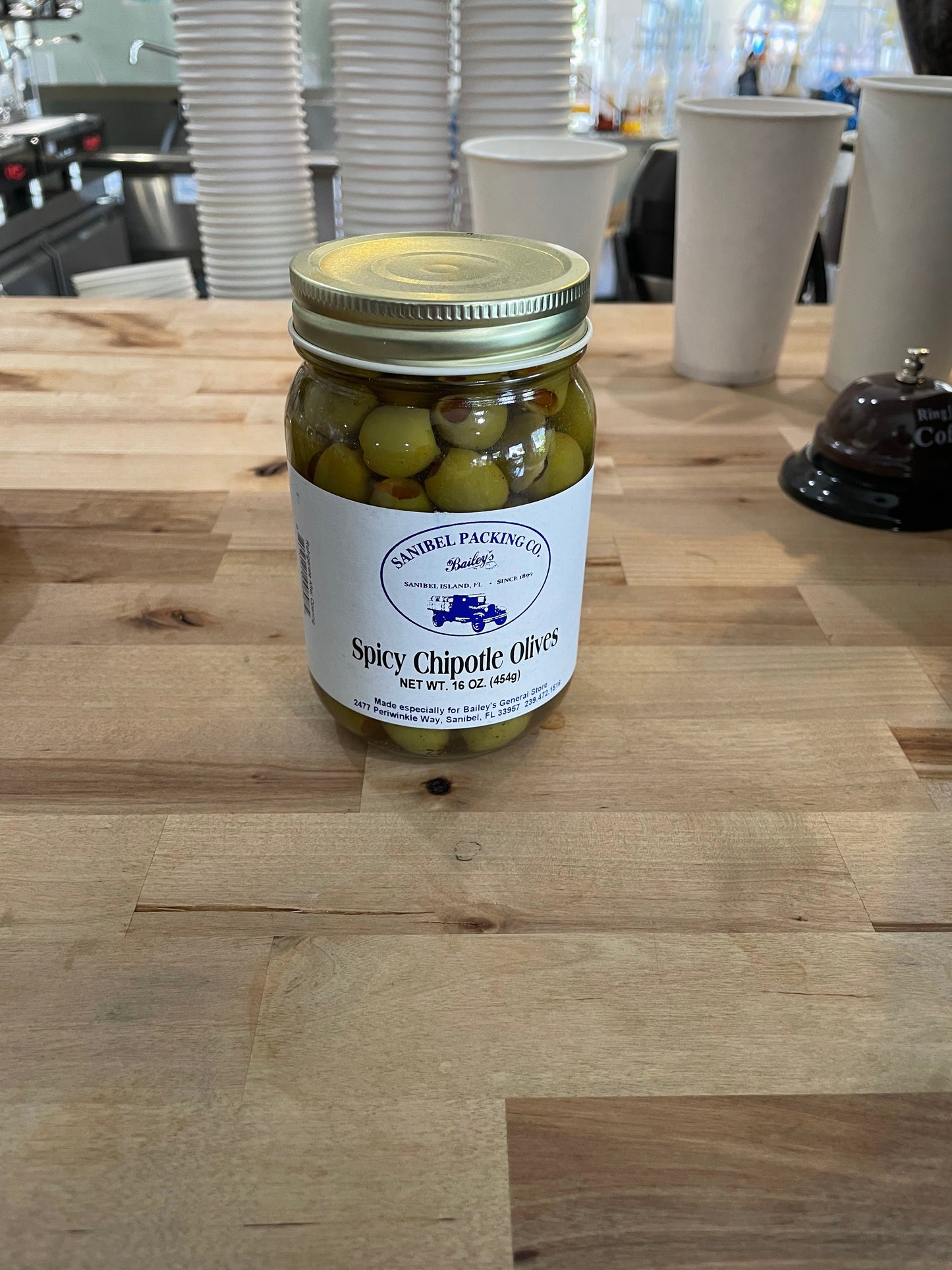 Spicy Chipotle Olives by Sanibel Packing Company
