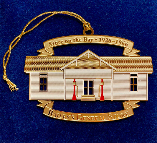 Historic Bailey's General Store on the Bay Christmas Ornament