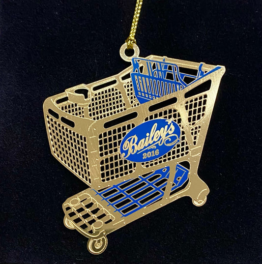 ALMOST GONE - 2016 Shopping Cart Christmas Ornament